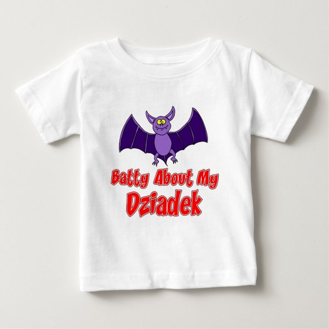 Batty über meine Dziadek Baby T-shirt (Vorderseite)