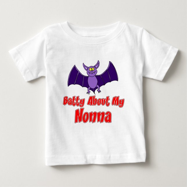 Batty über meine Nonna Baby T-shirt (Vorderseite)