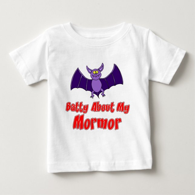 Batty über meinen Mormor Baby T-shirt (Vorderseite)