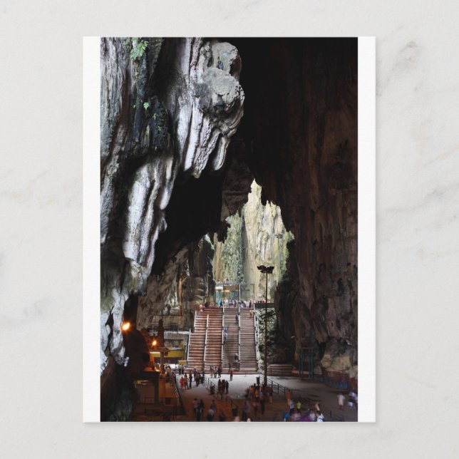 Batu Caves Tempel Malaysia Postkarte (Vorderseite)