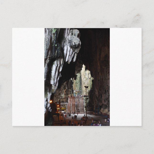 Batu Caves Tempel Malaysia Postkarte (Vorderseite)