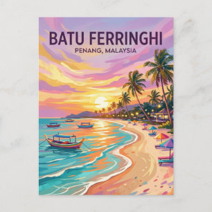 Batu Ferringhi Strand Malaysia Postkarte