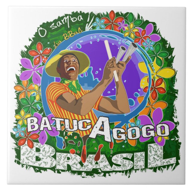 Batuc Agogo - Batucada Samba La BBaC Fliese (Vorderseite)