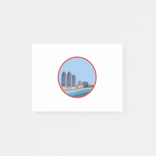 Batumi City Georgia Post-it Klebezettel (Vorderseite)