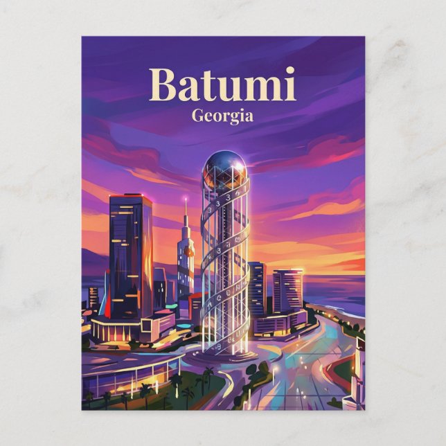 Batumi Georgien Postkarte (Vorderseite)