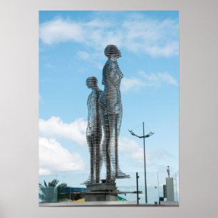 Batumi Stadt Georgia. Ali- und Nino-Statue Poster