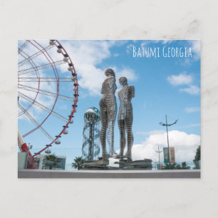 Batumi Stadt Georgia. Ali- und Nino-Statue Postkarte