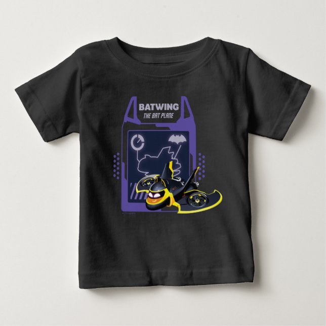 Batwheels™ Batwing - Das Bat-Flugzeug Baby T-shirt (Vorderseite)