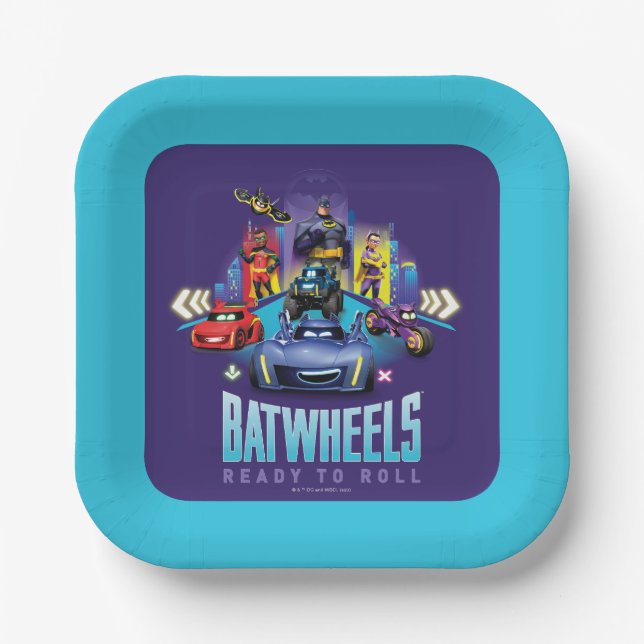 Batwheels™ - Bereit zum Rollen Pappteller (Vorderseite)