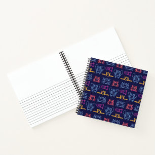 Batwheels™ Neon Kontur Muster Notizbuch