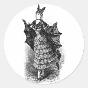 Batwoman 1899 runder aufkleber