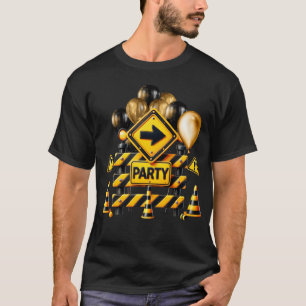 Bau 1. Geburtstag Thema mit Ballon T-Shirt