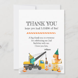 Bau 2. Geburtstag Party, Dinosaur Thema Einladung