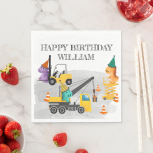 Bau 2. Geburtstag Party, Dinosaur Thema Serviette