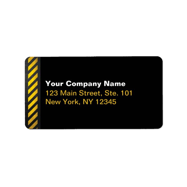 Bau Adressaufkleber (Vorne)