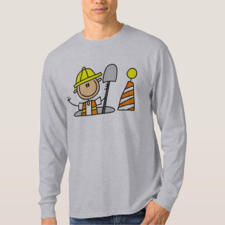 Bau-Arbeitskraft im Einsteigeloch-T - Shirt