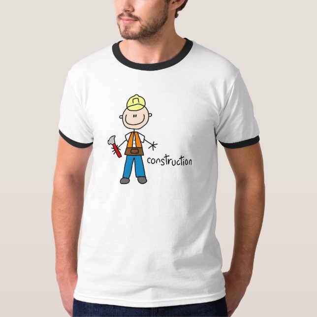 Bau-Arbeitskraft-Shirt T-Shirt (Vorderseite)