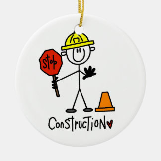 Bau-Arbeitskraft-Strichmännchen Keramikornament