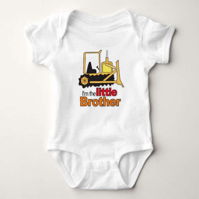 Bau Backhoe Digger Little Brother Shirt (Vorderseite)