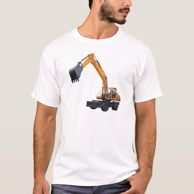 Bau-Bagger T-Shirt (Vorderseite)