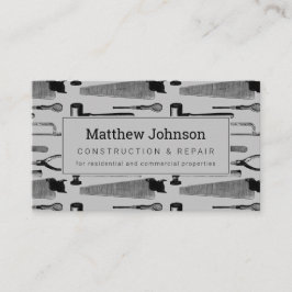 Bau Beruflich Moderne Grau  Visitenkarte