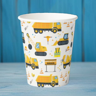 Bau Birthday Party Paper Cups - Yellow Du Pappbecher