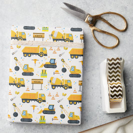 Bau Birthday Wrapping Paper - Gelber Sprung Geschenkpapier