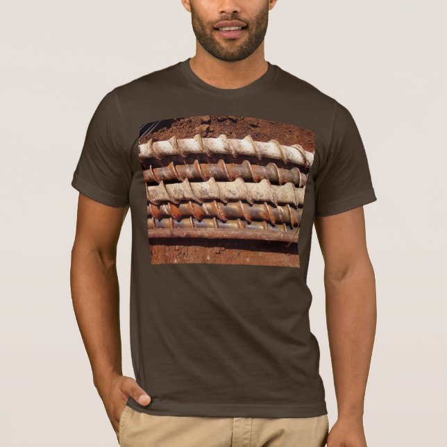 Bau bohrt T T-Shirt (Vorderseite)