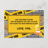 Bau dankt Ihnen Karten