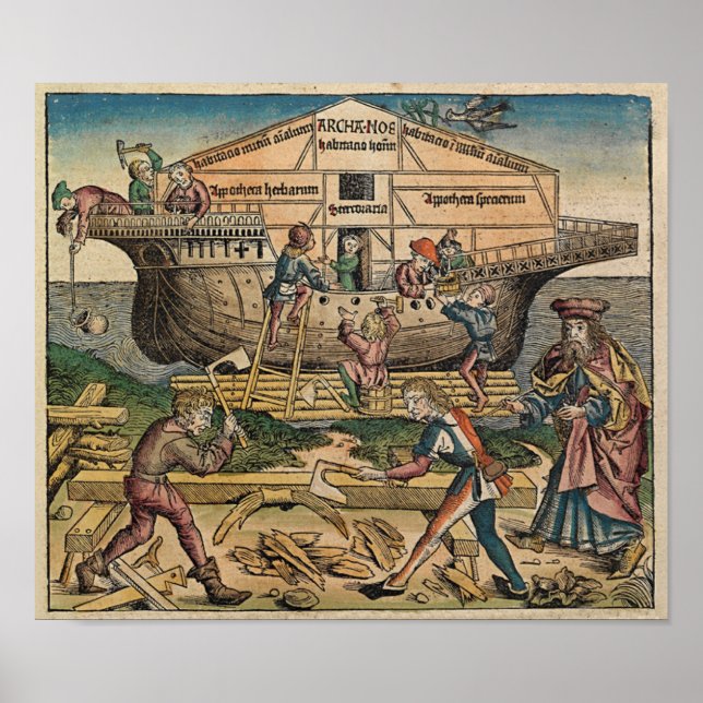 Bau der Arche 1493 - Plakat (Vorne)