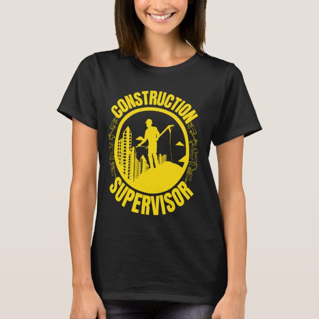 Bau des Bauleiters T-Shirt (Vorderseite)