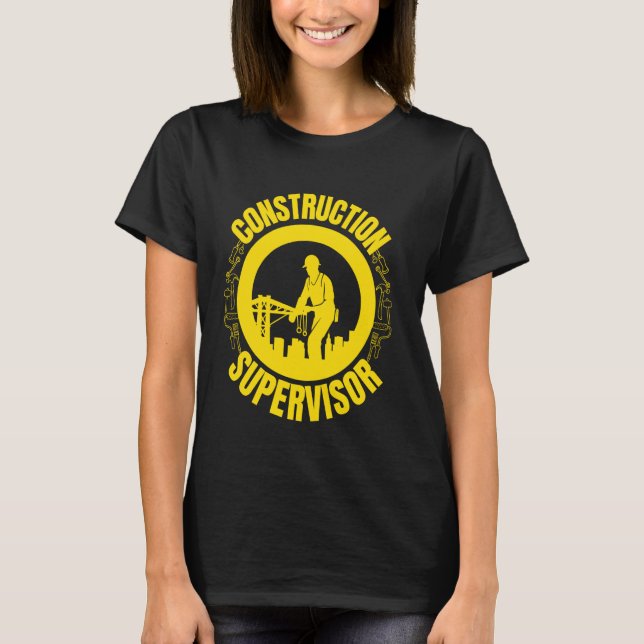 Bau des Bauleiters T-Shirt (Vorderseite)