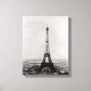 Bau des Eiffelturms Leinwanddruck