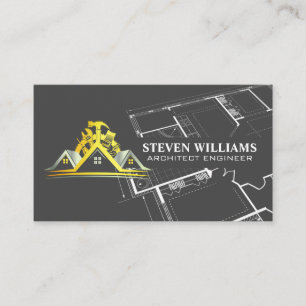 Bau des Generalunternehmers   Blueprints Visitenkarte