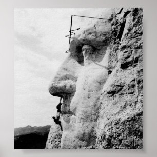 Bau des Mount Rushmore Poster