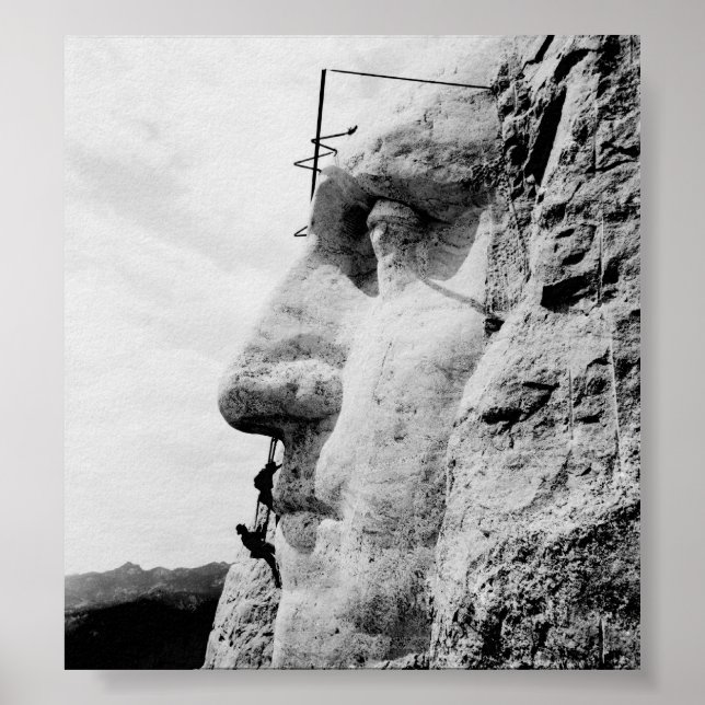 Bau des Mount Rushmore Poster (Vorne)