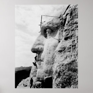 Bau des Mount Rushmore Poster
