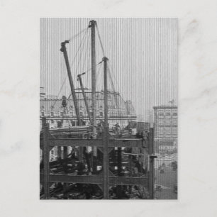 Bau des One Times Square New York City Postkarte