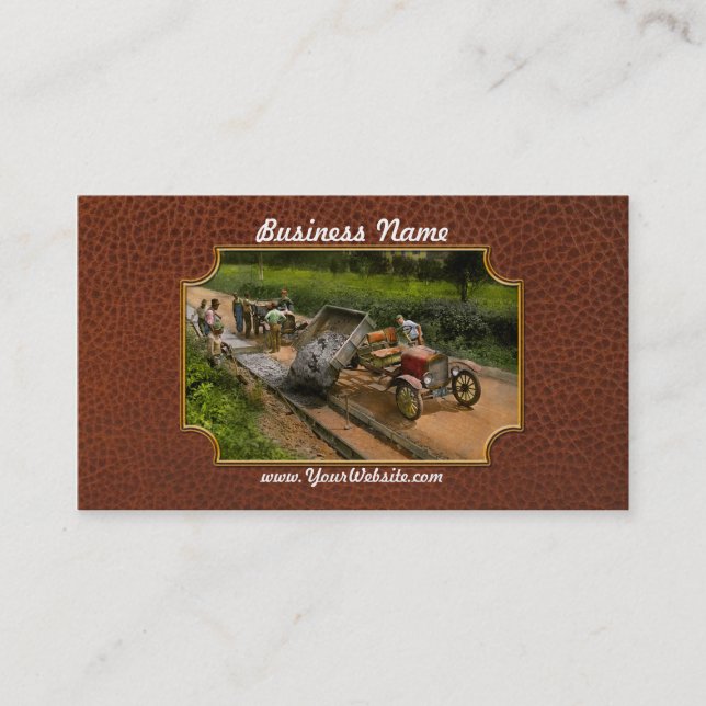 Bau - Dumping erleichtert 1925 Visitenkarte (Vorderseite)