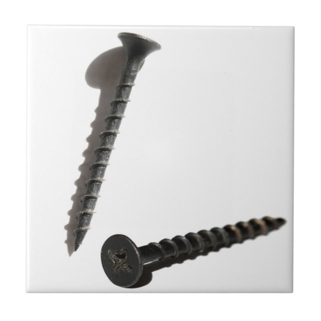 Bau eines selbst Stechend Schwarzen Schraubenbauer Fliese (Vorderseite)