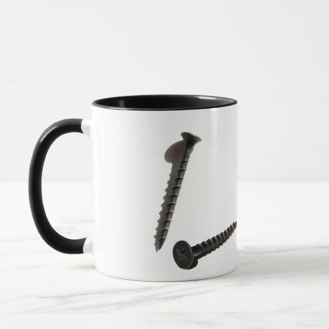 Bau eines selbst Stechend Schwarzen Schraubenbauer Tasse (Links)