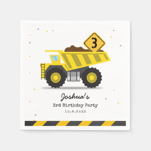 Bau eines Trucks Kinder jeden Geburtstag Serviette