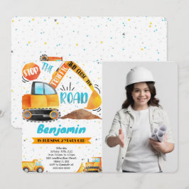 Bau Einladungen zum Geburtstag Foto