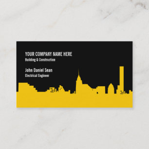 Bau-Gebäude - Stadtskyline-Geschäfts-Karte Visitenkarte