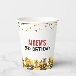 Bau Geburtstag Pappbecher