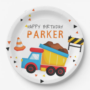 Bau Geburtstag Personalisiert Pappteller