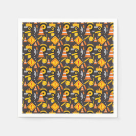 Bau Geburtstag Schlichtes Party Napkins Serviette