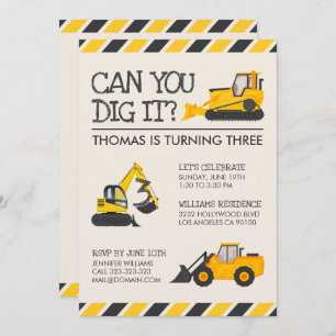 Bau Geburtstagspartei customJulia Einladung