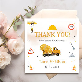 Bau Geburtstagsparty Vielen Dank Serviette