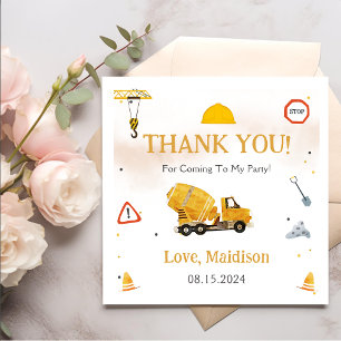 Bau Geburtstagsparty Vielen Dank Serviette